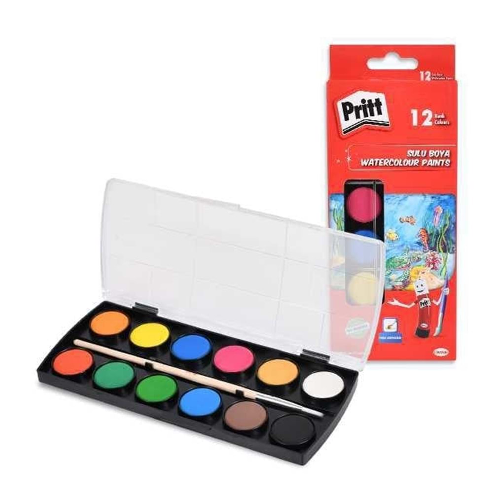 Pritt Sulu Boya 12li Küçük