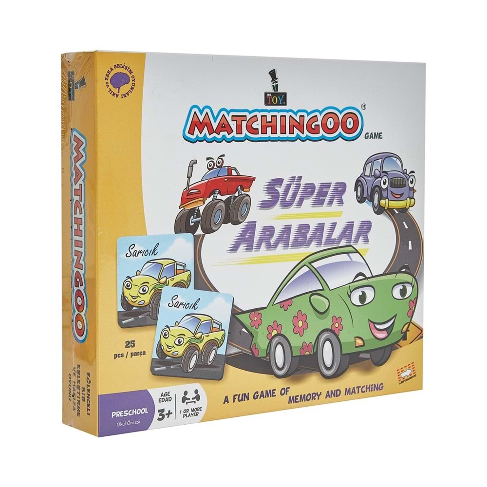 Matchingoo Memory Game Hafıza Oyunu Süper Arabalar