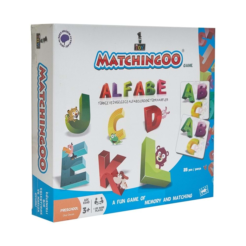 Matchingoo Memory Game Hafıza Oyunu Alfabe