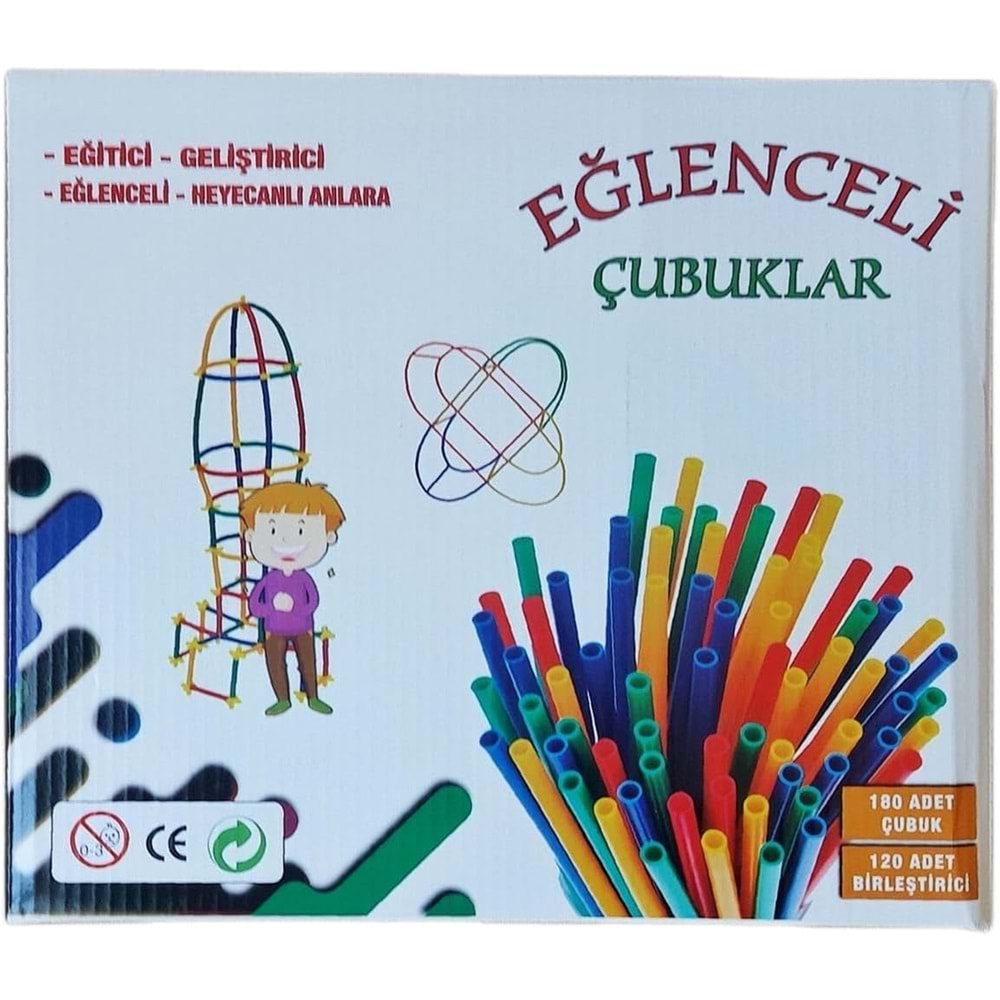 Eğlenceli Bambu Çubuklar 300 Parça