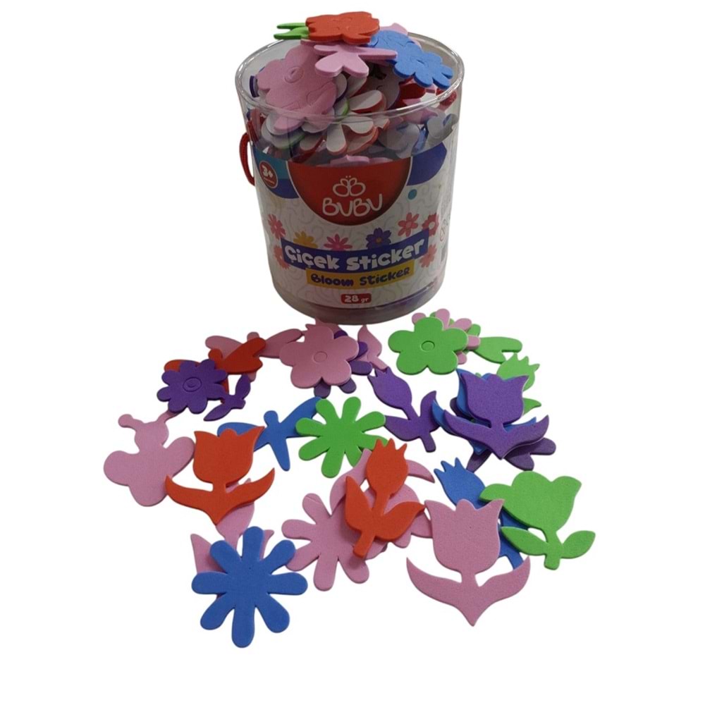 BU-BU Eva Sticker 28gr Çiçekler