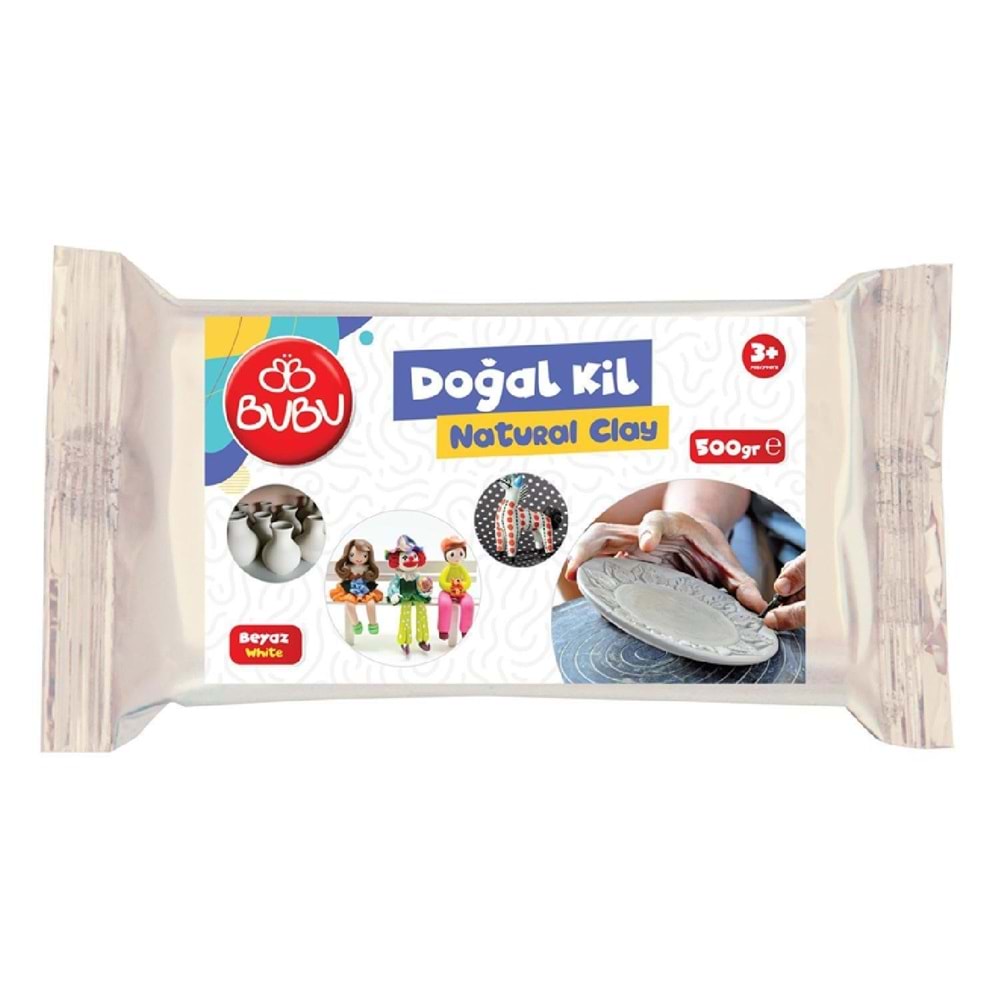 BU-BU Doğal Kil 500gr Beyaz