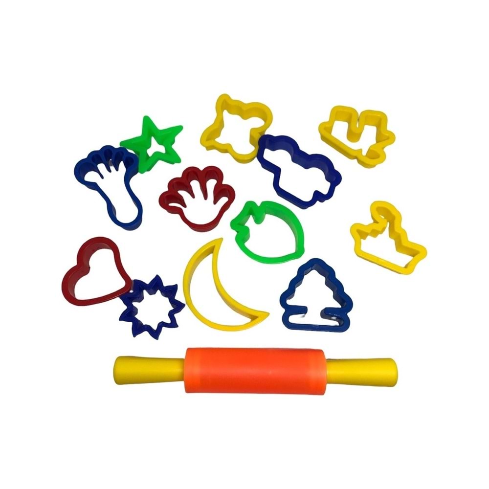 BU-BU OYUN HAMURU KALIBI 13 PARÇA KÜÇÜK