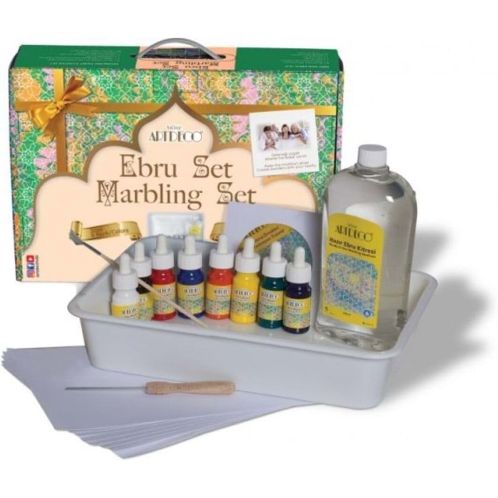 ARTDECO EBRU BAŞLANGIÇ SETİ 8 RENK