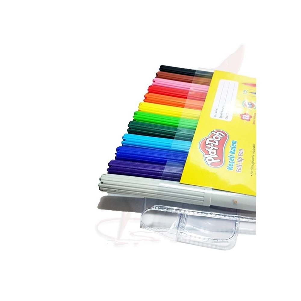 PLAY-DOH KEÇELİ KALEM 2 MM. 12 RENK (PVC)