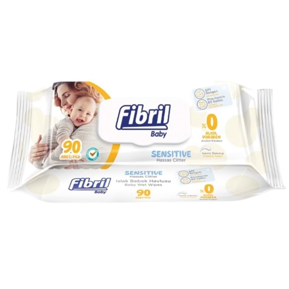 Islak Mendil 90lı Fibril Sensitive