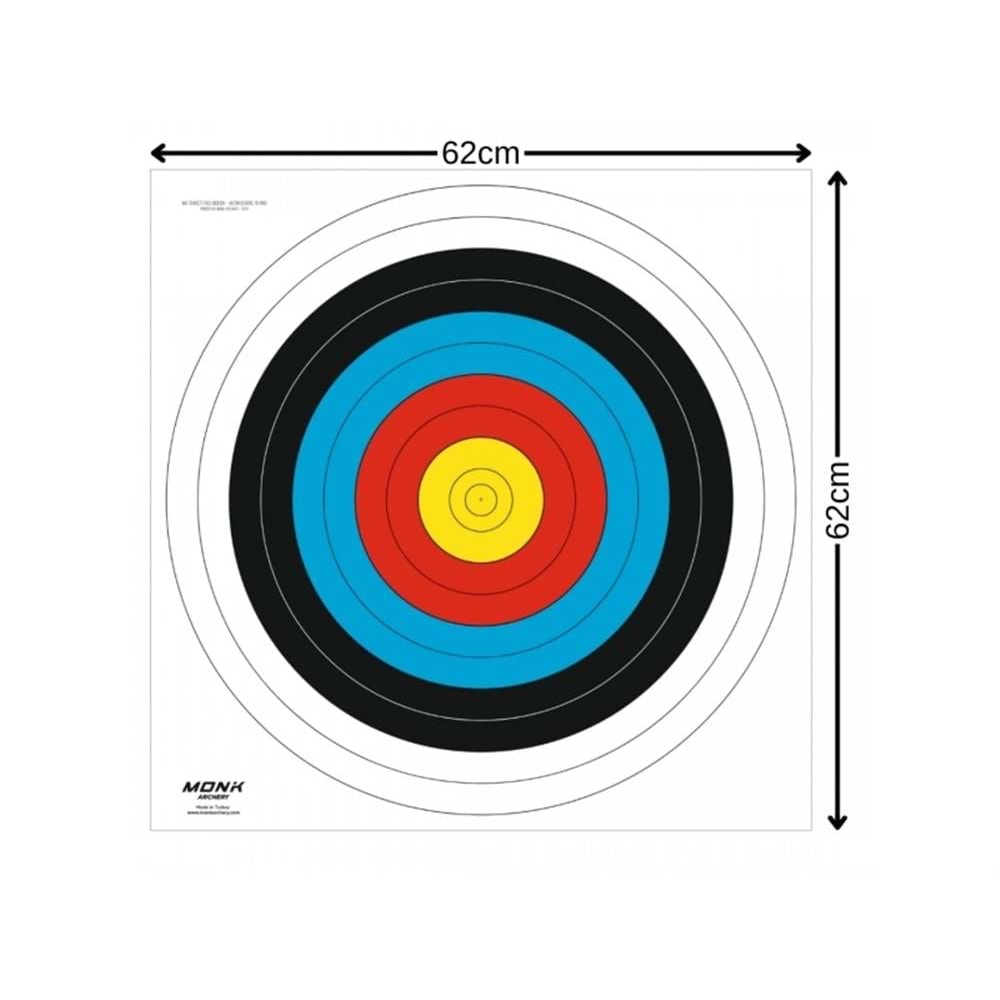 Okçuluk Hedef Kağıdı 60cm 10 Halka