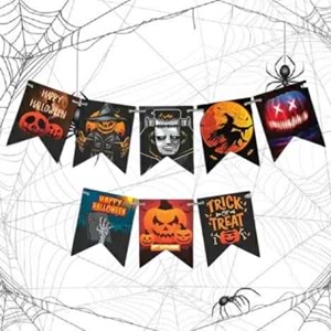 Cadılar Bayramı Banner Happy Halloween 18*270cm