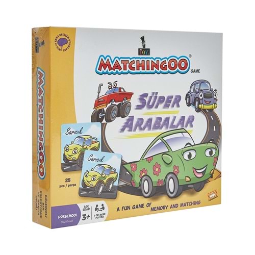 Matchingoo Memory Game Hafıza Oyunu Süper Arabalar