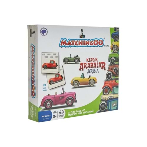 Matchingoo Memory Game Hafıza Oyunu Klasik Arabalar