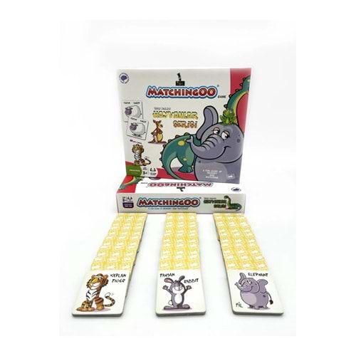 Matchingoo Memory Game Hafıza Oyunu Hayvanlar Serisi