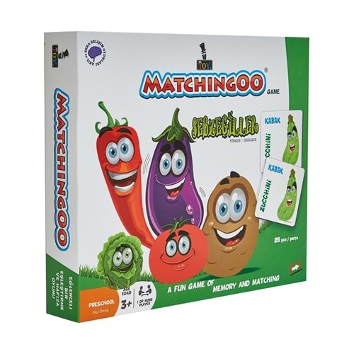 Matchingoo Memory Game Hafıza Oyunu Sebzegiller