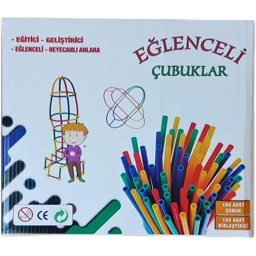 Eğlenceli Bambu Çubuklar 300 Parça