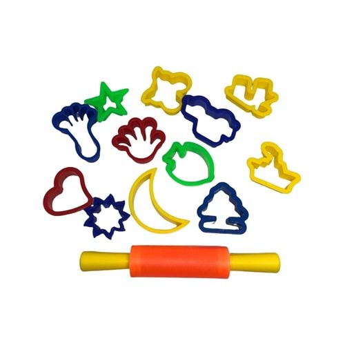 BU-BU OYUN HAMURU KALIBI 13 PARÇA KÜÇÜK