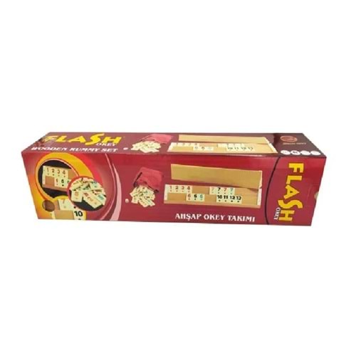 Okey Takımı Ahşap Star Flash