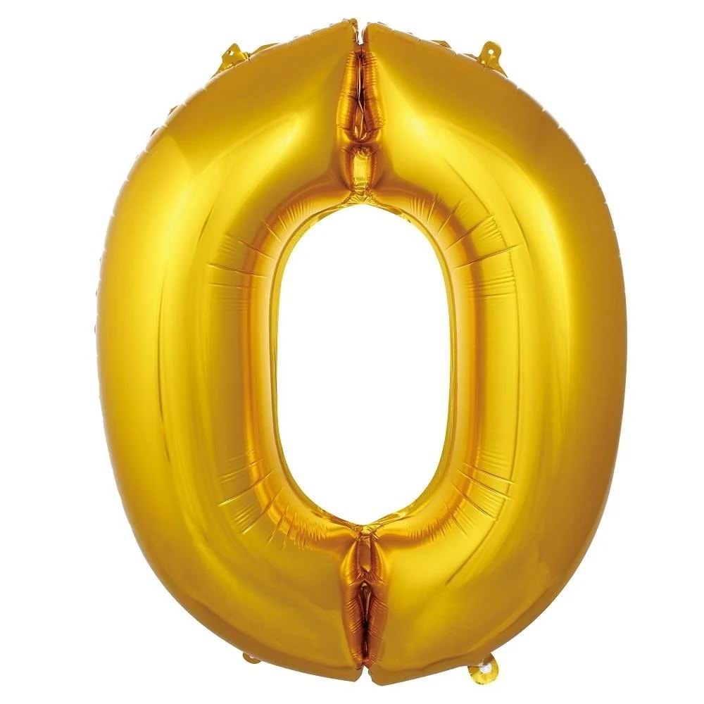 Folyo Balon 76cm Rakam Altın 
