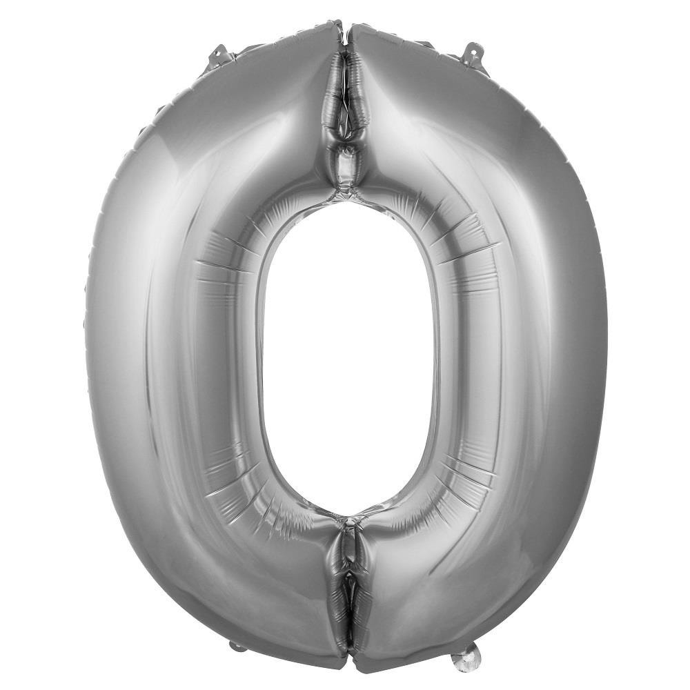 Folyo Balon 76cm Rakam Gümüş 