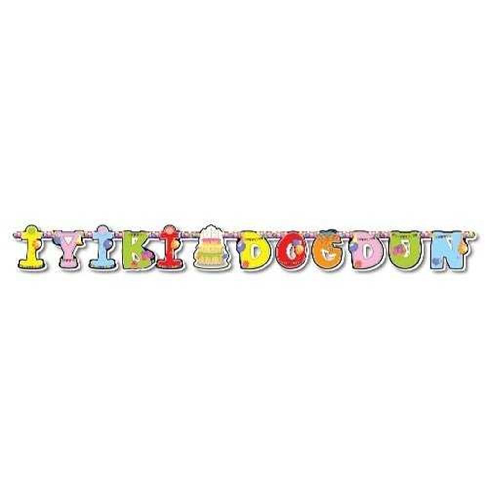 İyiki Doğdun Banner Renkli