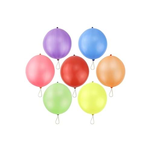 Balon Punch Baskısız 100lü Karışık Atom Balon
