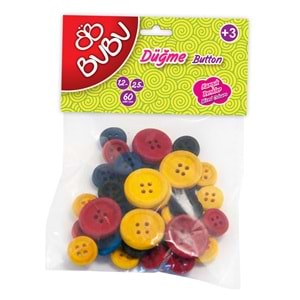 BU-BU DÜĞME 1,2CM - 2,5CM 60'LI RENKLİ
