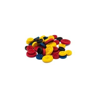 BU-BU DÜĞME 1,2CM - 2,5CM 60'LI RENKLİ