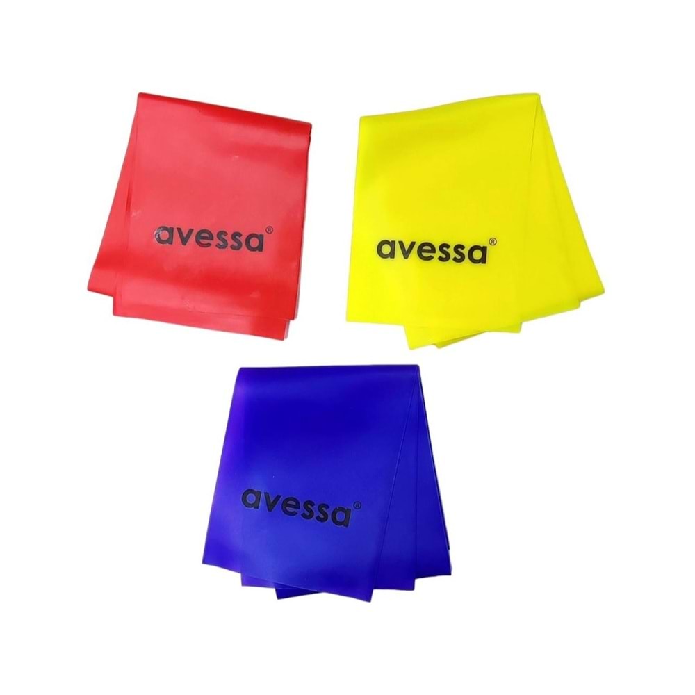 Pilates Bandı 3lü Set Avessa 120x10cm