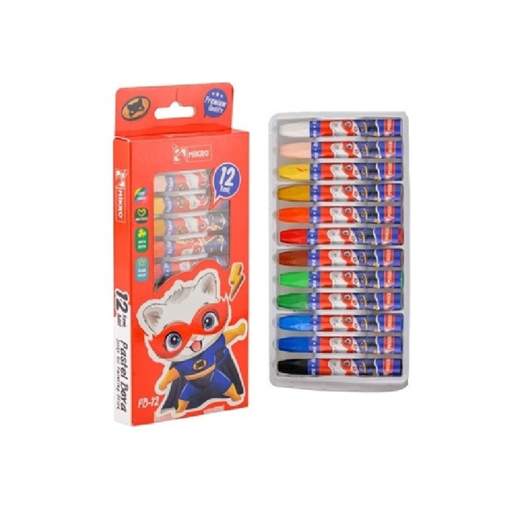 Mikro Pastel Boya 12li