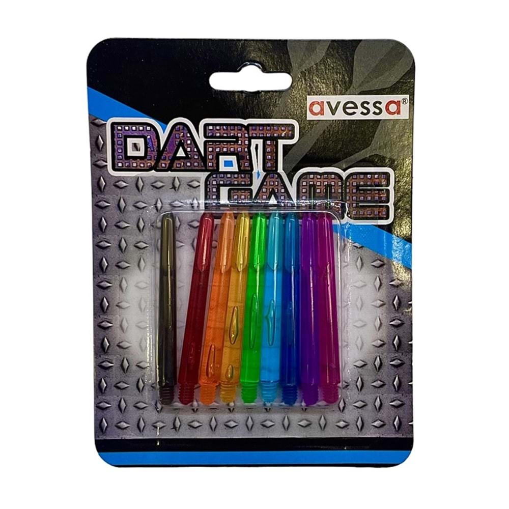 Dart Oku Shaftı Plastik Renkli 9lu Avessa